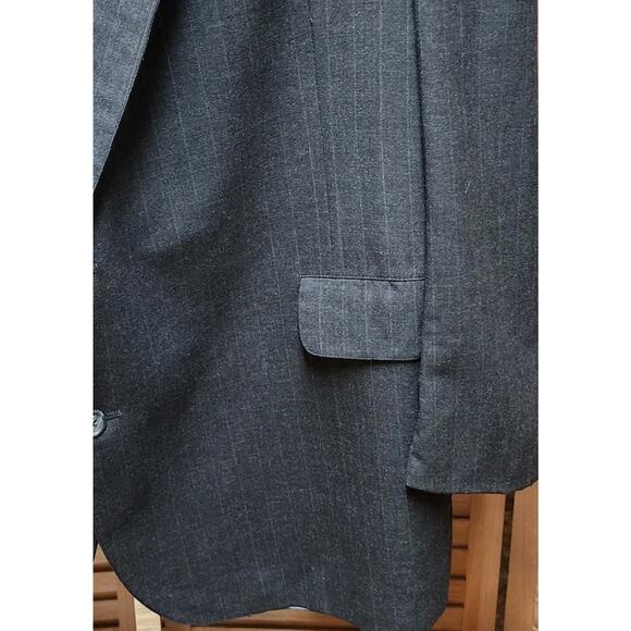 Men's Chaps Ralph Lauren Pinstripe Suit Set - Made in Canada Woolmark 42" Waist - Picture 4 of 12